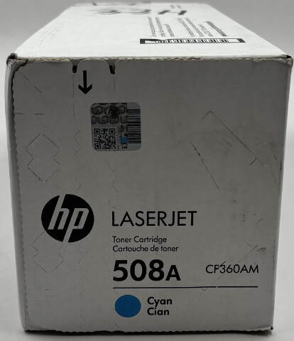HEWLETT-PACKARD 508A CF361A CYAN TONER CARTRIDGE GENUINE HP