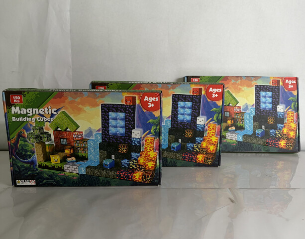 LOT OF 3 MAGNETIC BUILDING CUBES 2024-1 150 PIECES AGES 3+ NEW