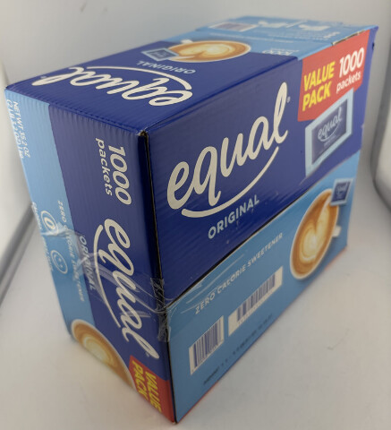 EQUAL ZERO CALORIE SWEETENER PACKETS 1000 35.0OZ EXP 12/2027