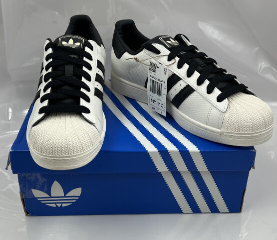 ADIDAS SUPERSTAR II IH9267 WHITE AND BLACK SIZE 10.5 MENS 10 1/2