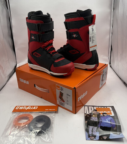 THIRTYTWO ZB-1 SNOWBOARD BOOTS MENS SZ 12 BLACKRED T.26.BTM.ZBO.RD.120.1