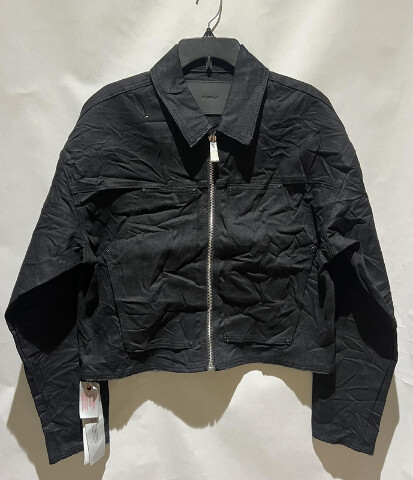 PURPLE BRAND MENS BLACK RAW CARPENTER JACKET M0052-BLKR526 SIZE LARGE L NWT