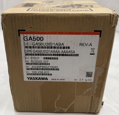 YASKAWA GA500 GA50U2021ABA 7.5 HP 230V 3 PHASE VARIABLE FREQUENCY DRIVE VFD