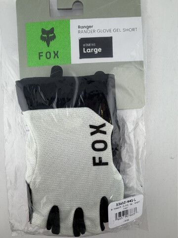 FOX RACING WOMENS RANGER GLOVE GEL SHORT SZ LARGE FROST 33612-441-L