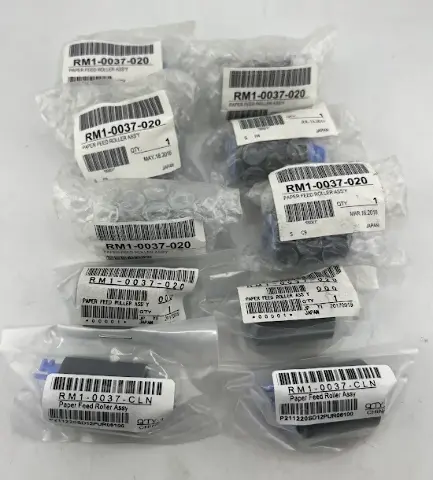 LOT OF 10 HP REPLACEMENT PAPER FEED ROLLER RM1-0037-020 FOR HP LASERJET