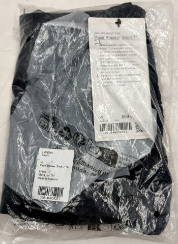 LULULEMON LM7B80S TRNV XL MENS PACE BREAKER LINERLESS SHORT 7" - TRUE NAVY