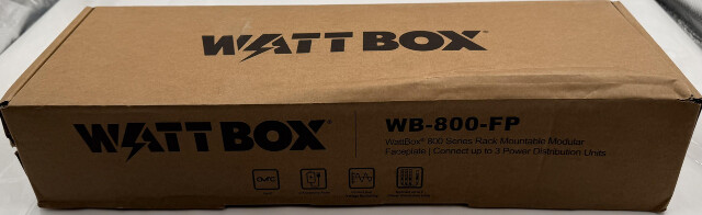 WATTBOX WB-800-FP 800 SERIES RACK MOUNTABLE MODULAR FACEPLATE