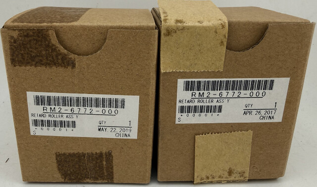 LOT OF 2 HP GENUINE RM2-6772-000 RETARD ROLLER ASSEMBLY FOR LASERJET M607 M608