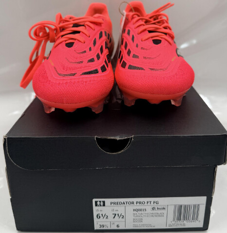 ADIDAS PREDATOR PRO FT FG HQ0015 UNISEX MEN 6.5 WOMEN 7.5 PINK SOCCER CLEATS