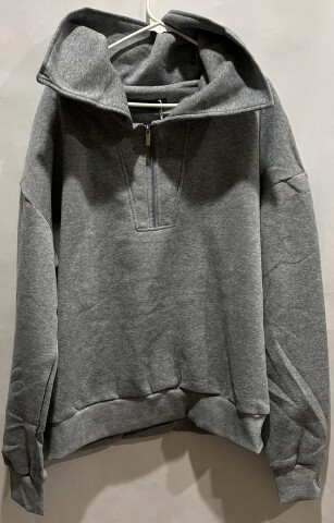 BE-LUX AQ24102X ORIGINAL SPORT FIT GREY QUARTERZIP JACKET 3X WOMENS