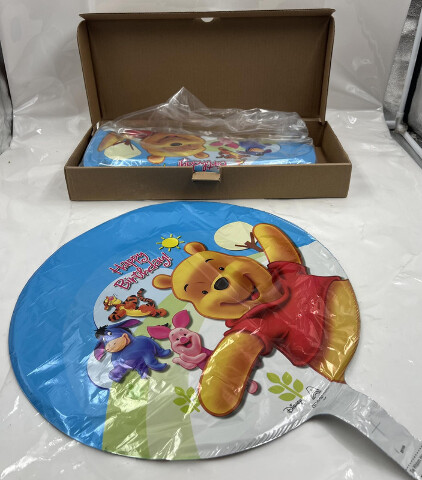 QTY 100 WINNIE THE POOH & FRIENDS SUNNY HAPPY BIRTHDAY BALLOONS 18" FOIL 1574902