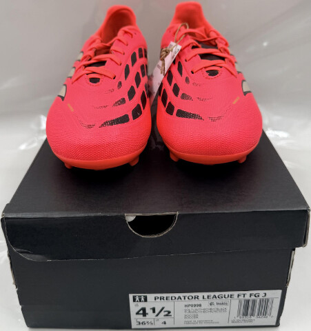 ADIDAS PREDATOR LEAGUE FT FG J UNISEX KIDS SIZE 4.5 PINK SOCCER CLEATS