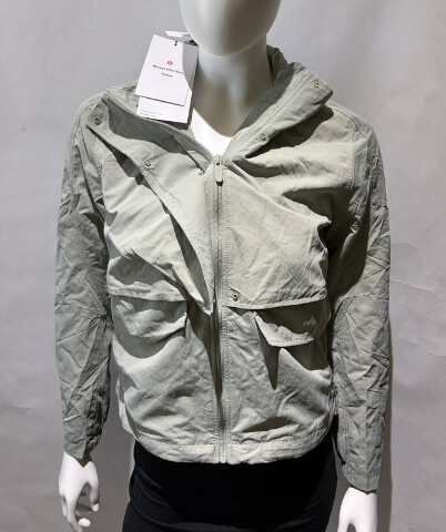 LULULEMON WOMEN'S ALWAYS EFFORTLESS JACKET SIZE 4 LW4BW8S FOG GREEN