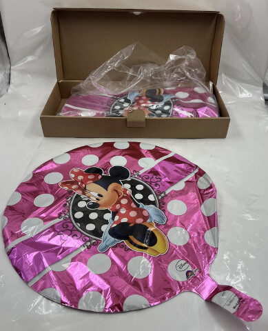 LOT OF 100 MINNIE MOUSE PORTRAIT PARTY BALLOONS 18" FOIL HELIUM BALLOONS 3064702