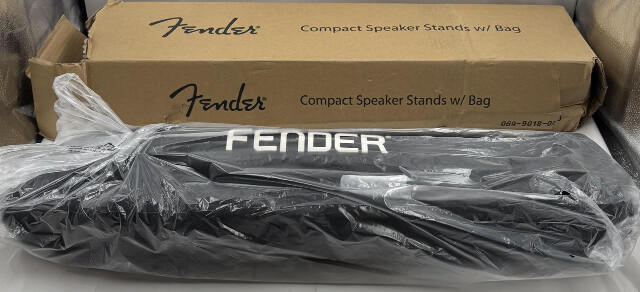 FENDER FEND SPEAKER STAND PACK COMPACT STANDS WITH BAG BLACK