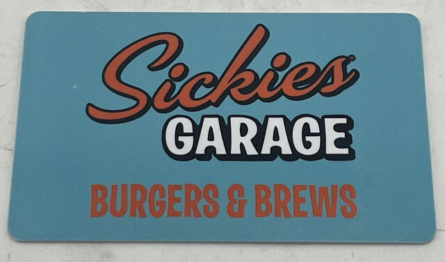 SICKIES GARAGE $25 DOLLAR GIFT CARD
