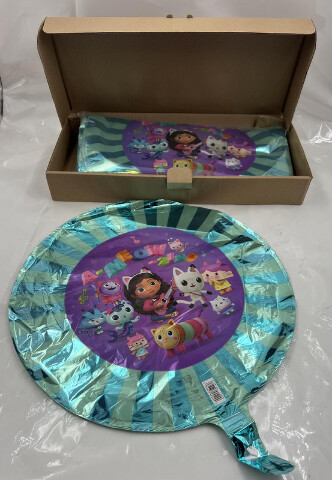 LOT OF 100 GABBY'S DOLLHOUSE PARTY BALLOONS 18 INCH FOIL HELIUM BALLOONS 4552902