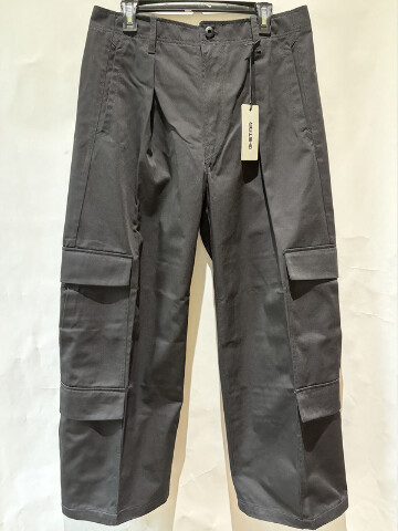 G-STAR RAW MEN'S R-5N 3D PLEATED CARGO TROUSERS IN BLACK LEVEL TWILL SIZE 32X32
