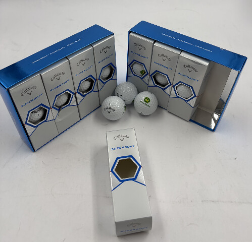 2 DOZEN (24) CALLAWAY SUPERSOFT GOLF BALLS  JOHN DEERE  LOGO