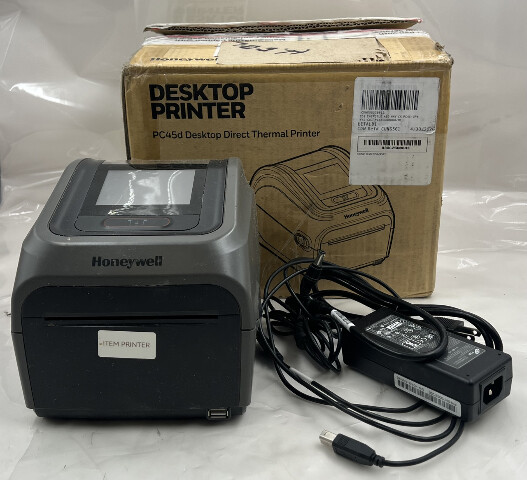 HONEYWELL PC45D DESKTOP DIRECT THERMAL BARCODE LABEL PRINTER LETALBI