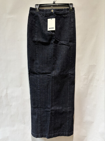 JACQUEMES WOMEN'S DE-NIMES DENIM PENCIL SKIRT IN DARK NAVY 251DE070-1782 SIZE 27