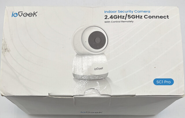 IOGEEK SC1 PRO 2.4GHZ/5GHZ CONNECT INDOOR SECURITY CAMERA WHITE