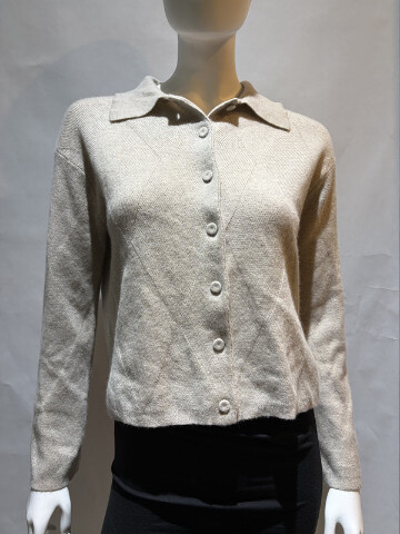 MAX MARA WOMEN'S ARGYLE CASHMERE YARN CARDIGAN SAMPLE MXP BOMBO SIZE MEDIUM NWT