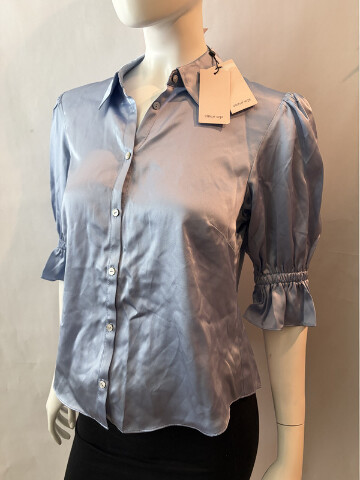 CINQ A SEPT 5A7 WOMEN'S FIONA TOP IN BLUE HYDRANGEA SIZE MEDIUM ZW16161468Z