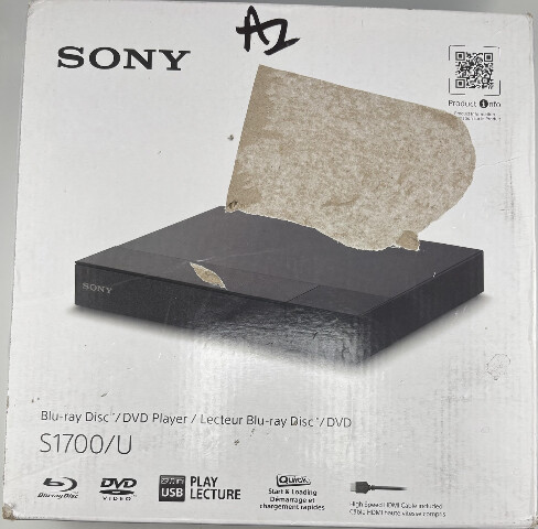 SONY S1700/U BLUE-RAY DISC/DVD PLAYER BDPS1700/UM2 MOVIE PLAYER