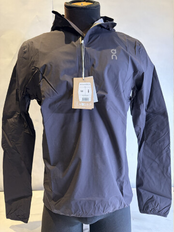 ON RUNNING MEN'S WATERPROOF ANORAK SIZE MEDIUM M COLOR BLACK 1MD10110553