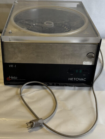 HETO HETOVAC VR-1 / VR-3 VACUUM HEATED CONCENTRATOR CENTRIFUGE LAB EQUIPMENT