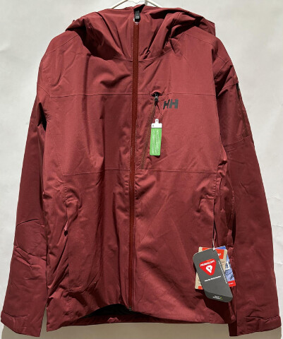 HELLY HANSEN/PRIMALOFT GRAVITY JACKET 65873-180-M MARS RED WATERPROOF SKI JACKET