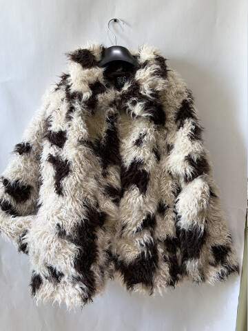 BDG WOMEN'S WILSON FAUX FUR JACKET BROWN COMBO SIZE XLARGE XL