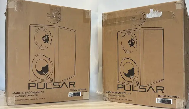 LOT OF 2 EX MACHINA PULSAR MKII 3-WAY 9" ACTIVE STUDIO MONITOR LOUDSPEAKERS