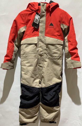 BURTON T ONE PIECE XS FMSCAR EXTRA SMALL SKI/SNOW COAT SUIT RED/TAN/BLACK