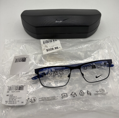 NIKE OPTICAL NIKE8130N 416 MEN'S GLASSES IN SATIN NAVY RACER BLUE 54-16-140