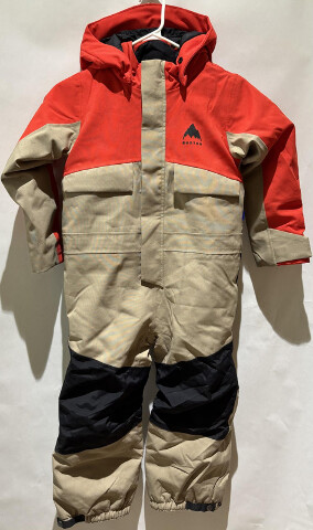 BURTON T ONE PIECE SIZE 5 FMSCAR SKI/SNOW COAT SUIT RED/TAN/BLACK