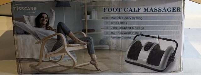 TISSCARE SHIATSU FOOT AND CALF MASSAGER WITH HEAT WITH REMOTE CONTROL