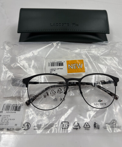 LACOSTE L2251 N-001 UNISEX GLASSES IN BLACK 52-18-140 AUTHENTIC