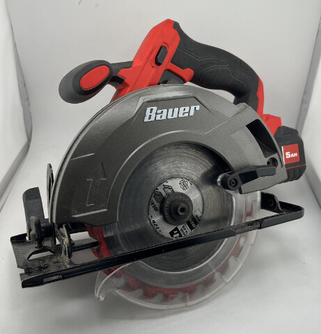 BAUER 20V CORDLESS 6 1/2" CIRCULAR SAW WITH 5AH 20V LITHIUM-ION BATTERY