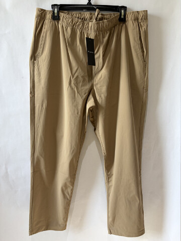 FABLETICS MEN'S THE DON STRAIGHT LEG PULL-ON PANT DARK TWILL SIZE XL REGULAR
