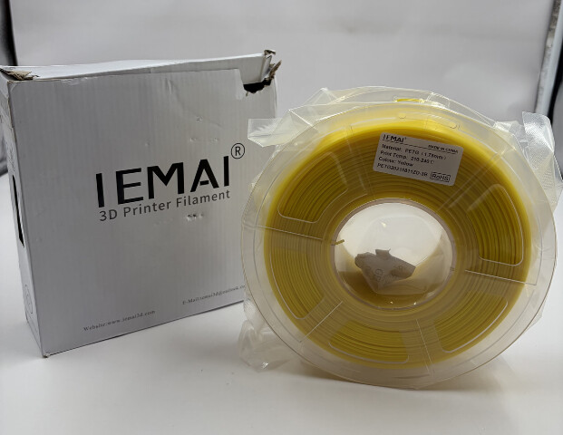 IEMAI PETG20210811ZD PETG FILAMENT 1.75MM YELLOW 210-240DEGREE