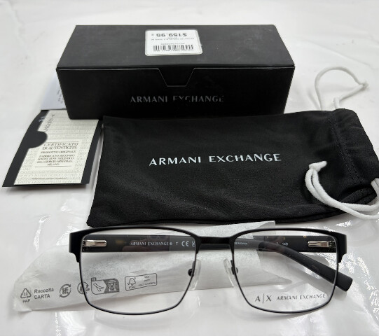 ARMANI EXCHANGE AX1019 6063 MENS GLASSES IN MATTE BLACK 54-17-140