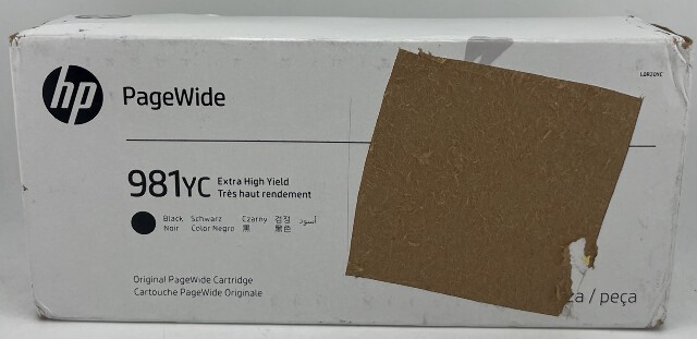 HP GENUINE PAGEWIDE 981YC ULTRA HIGH YIELD BLACK INK CARTRIDGE L0R20YC MARCH2029