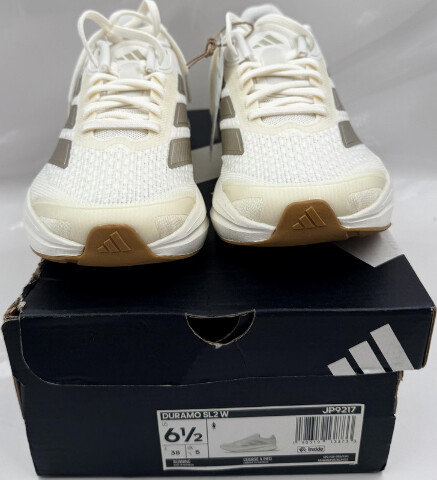 ADIDAS DURAM SL2 W JP9217 WOMENS SIZE 6.5 WHITE AND CREAM RUNNING SHOES