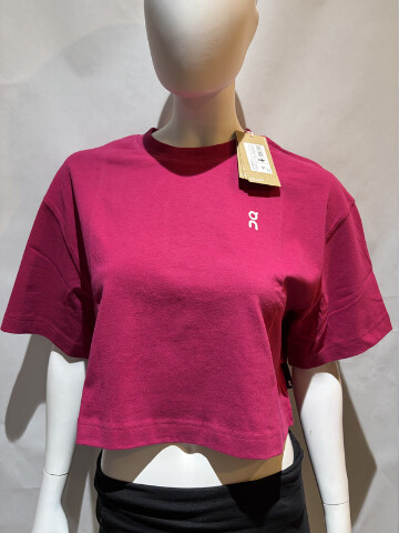 ON CLOUD WOMEN'S CLUB BOXY-T IN COLOR GRENADINE 1WF11123538 SIZE S SMALL NWT