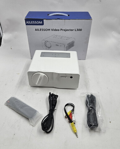 AILESSOM L300 VIDEO PROJECTOR HD 1080P 5G WIFI BLUETOOTH 9800 LUMEN