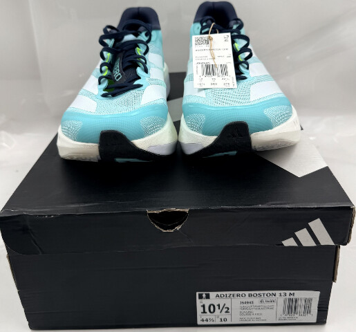 ADIDAS ADIZERO BOSTON 13 M JS4945 MENS SIZE 10.5 FLASH AQUA LEMON RUNNING SHOES