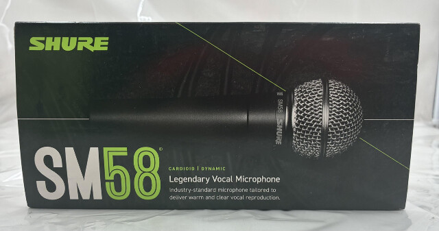 SHURE SM58S DYNAMIC HANDHELD VOCAL MICROPHONE WITH ON/OFF SWITCH