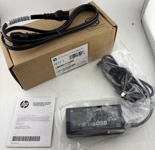 HP 45W USB-C LC POWER ADAPTER-US PART NUMBER 1MZ01AA#ABA FOR ANY USB-C LAPTOP PC